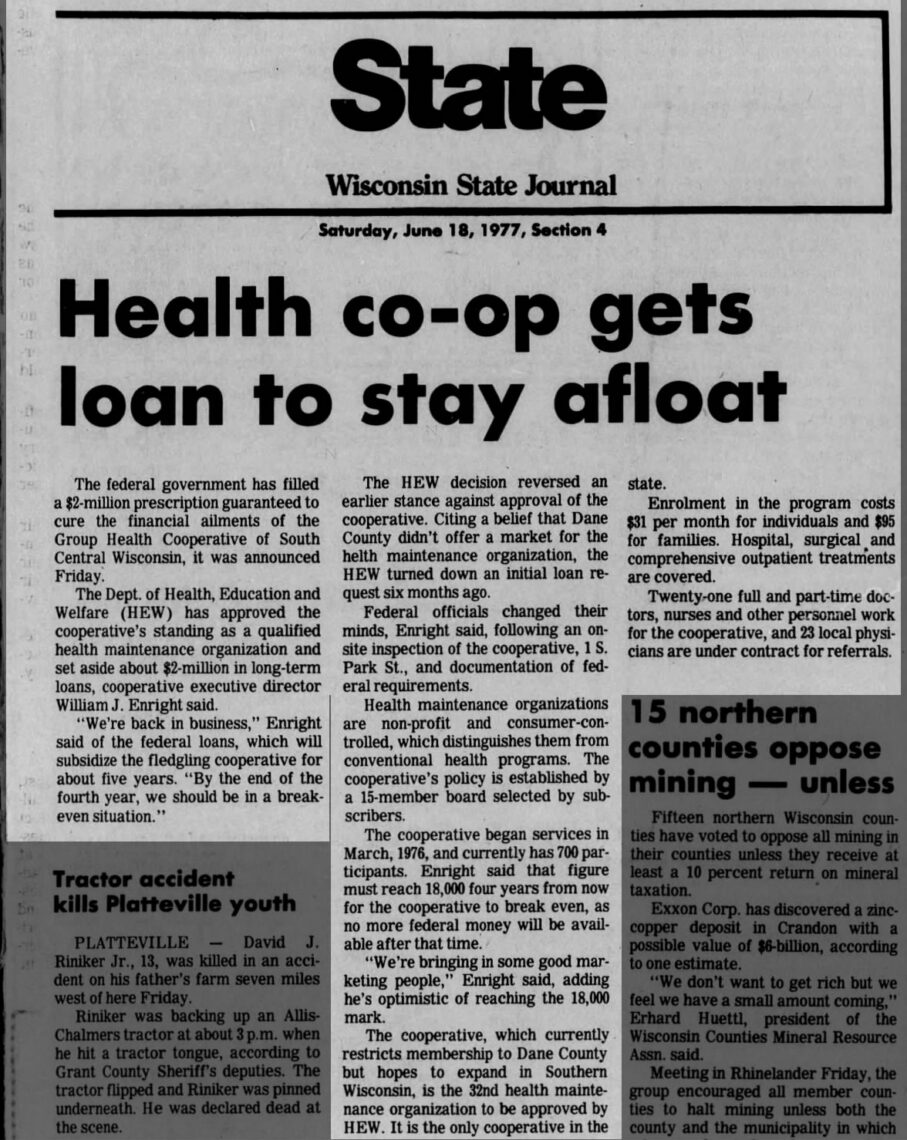 1977 - Federally Qualified HMO